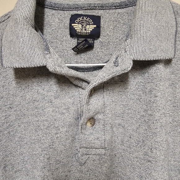 Dockers Men's Short Sleeve Polo Shirt Gray Size Medium - Picture 10 of 11